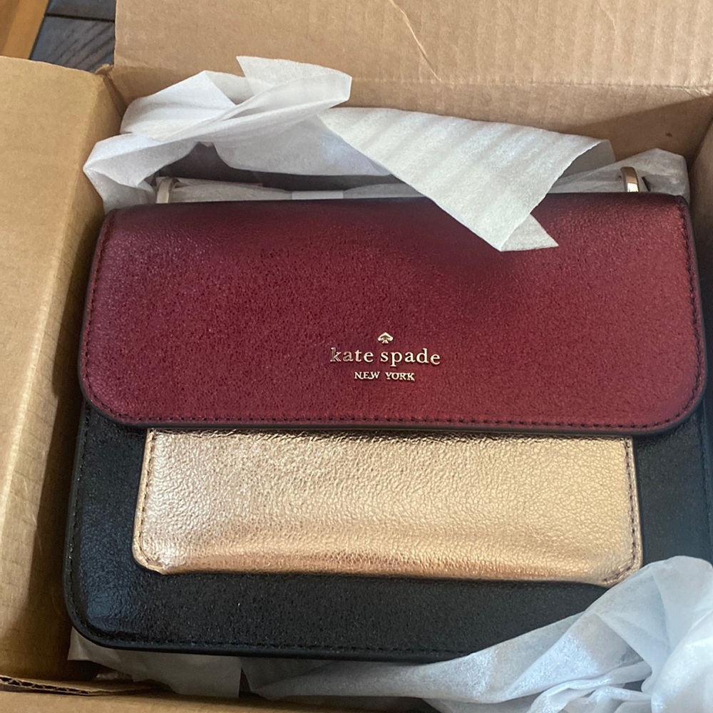 Kate Spade Flap Chin CrossBody Deep Nova